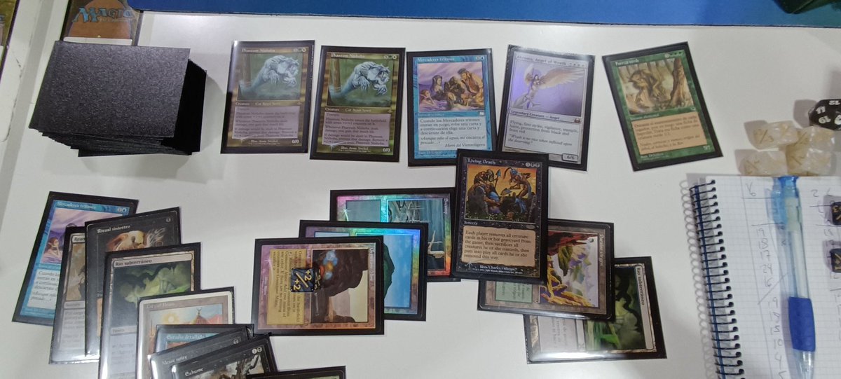 Josselete's tweet photo. @MadridPremodern @VampiricTutor_ Pues este último torneo no pudieron protagonizar ningún momento memorable pero en otra jornada si topdeckee contra una pit y salió todo esto https://t.co/LAbOL8qJlP