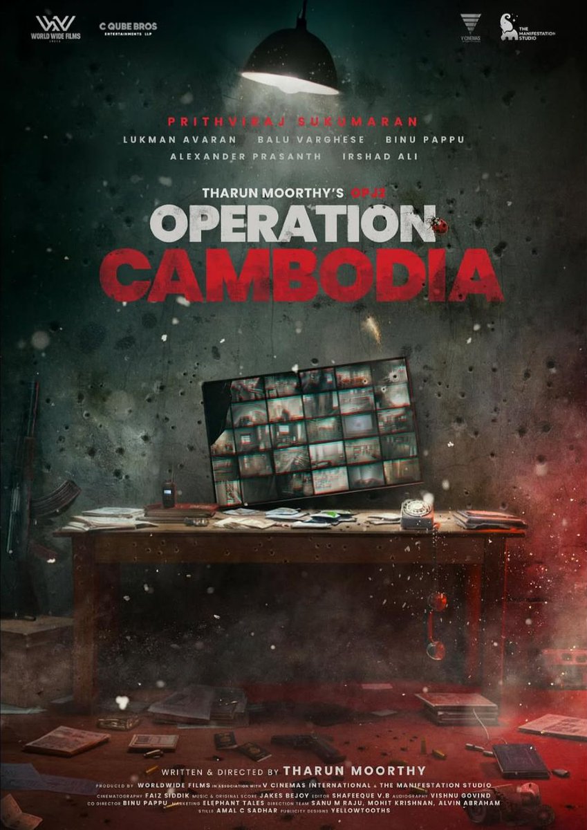 AbGeorge_'s tweet image. #PrithvirajSukumaran entering the universe of #OperationJava, #OperationJava2 titled as #OperationCambodia, along with #LukmanAvaran, #BaluVarghese, #BinuPappu, #AlexanderPrasanth &amp;amp; #IrshadAli.

#TharunMoorthy's next movie after #Torpedo