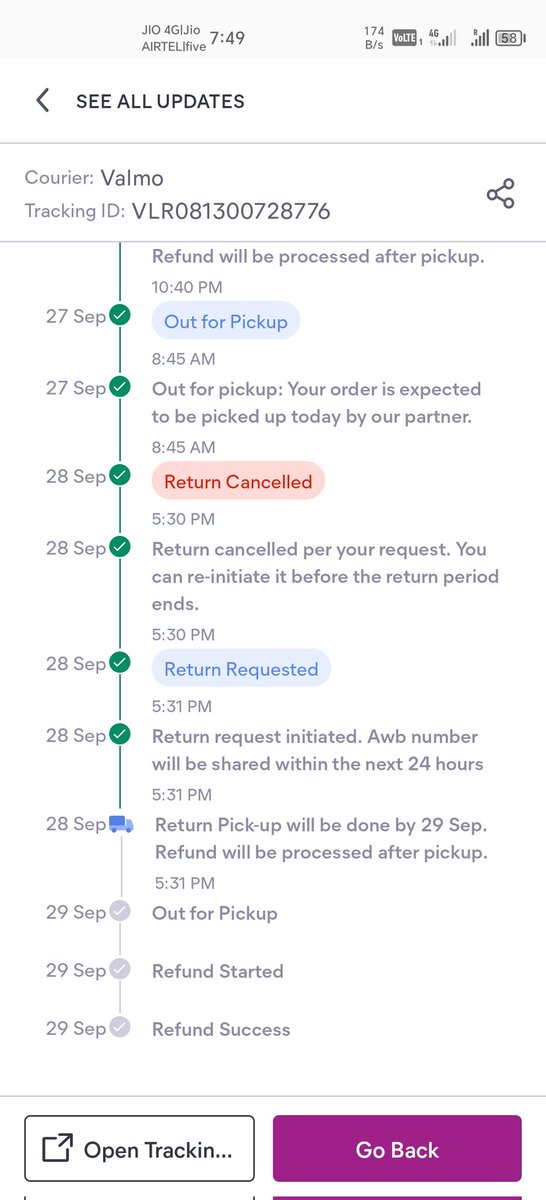 srk00233357's tweet photo. @Meesho_Official sent me a wrong product and despite 8–9 return requests in 10 days, pickup never happened. This is pure harassment of customers! #MeeshoFraud
#onlineshoping @meesho_support https://t.co/VL1Zq0ecMi