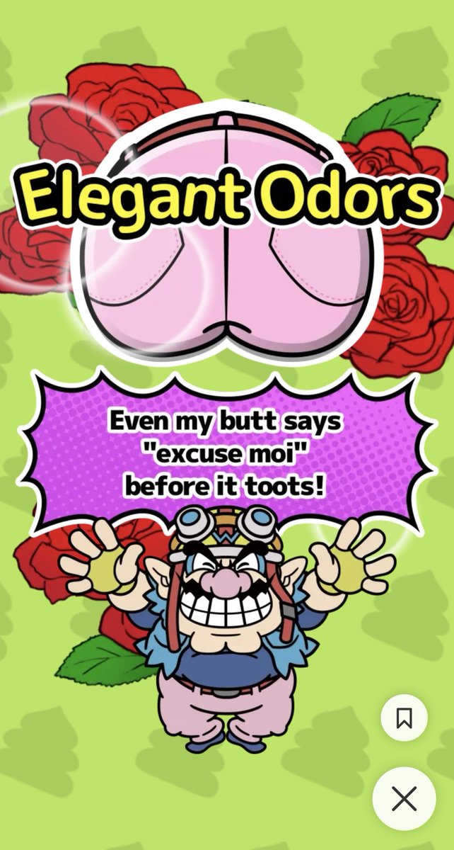 Wario64's tweet photo. Wario's Aroma of the Day via Nintendo Today https://t.co/oqtrLbo27e