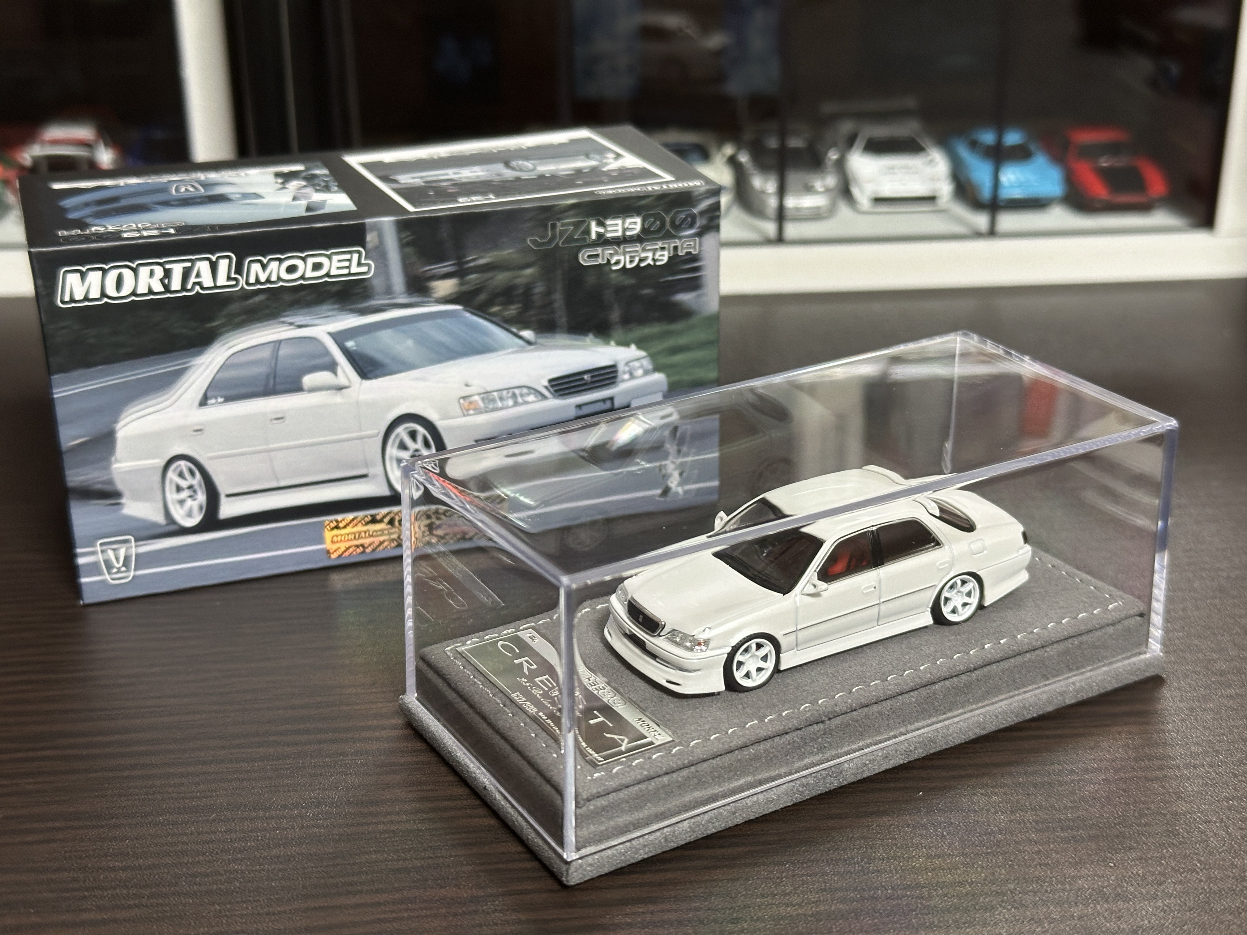 MORTAL 1/64 トヨタ クレスタ カスタム ドリフト仕様 ホワイト MORTAL 1/64 トヨタ クレスタ カスタム ドリ仕様 ホワイト