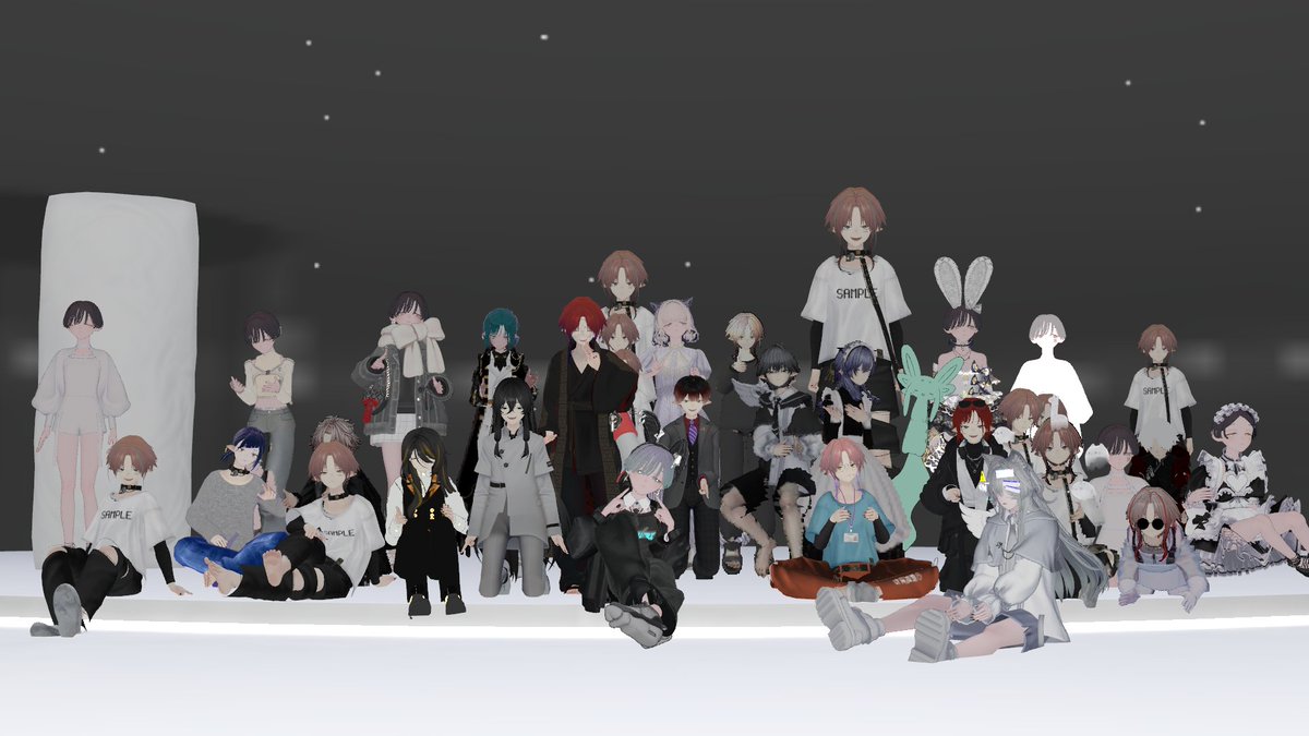 Nyuma×M@ROON集会、ありがとうございました…！！
こちらの想定よりもユーザーの方がアバターをめちゃくちゃ愛してくれているというのを感じて慄きましたわ