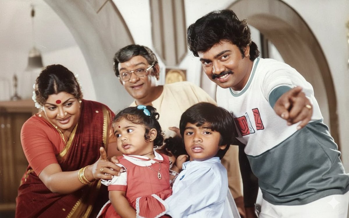 A priceless moment with legends ✨Senior artistes Vadivukarasi ma’am &amp; Venniradai Moorthy sir along with Saravanan, #SilambarasanTR and his brother Kural in one frame ❤️