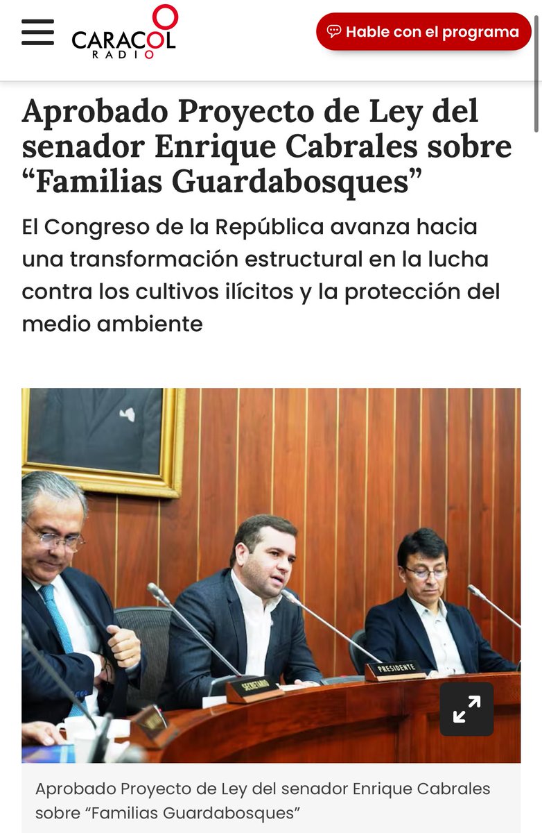 🚨 Mientras el desgobierno de Petro nos llevó a la descertificación de EE. UU. y a más de 250.000 hectáreas de coca, nosotros impulsamos soluciones reales:

El Proyecto de Ley “Familias Guardabosques”, para que se convierta en política pública de Estado, reemplace los cultivos