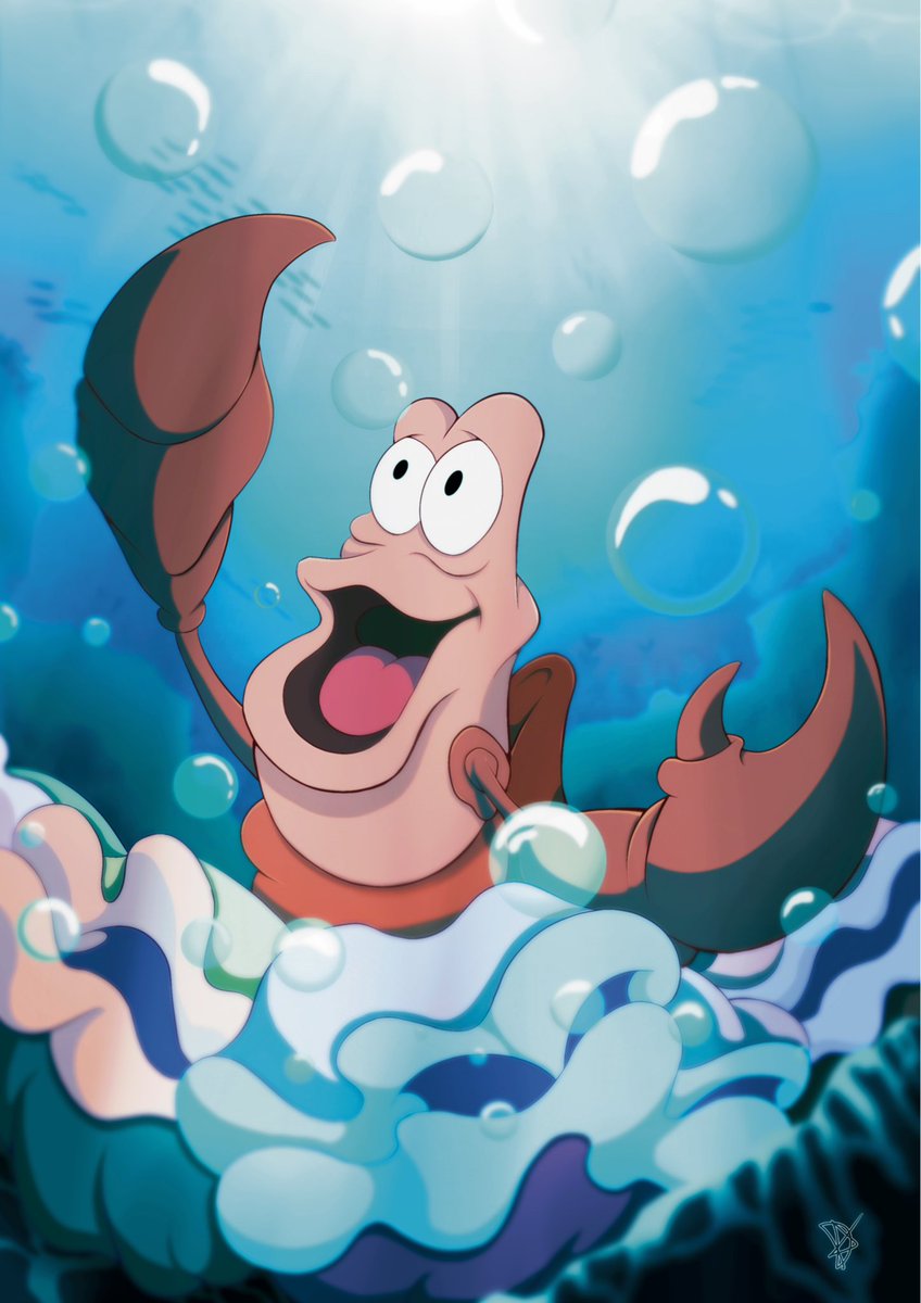 dalariart's tweet photo. Sebastián de la sirenita. 

#sebastian #littlemermaid #lasirenita #underthesea #bajoelmar #fanart #disneyfan #disney #art #digitalart #draw #illustration https://t.co/b14h9k1a5e