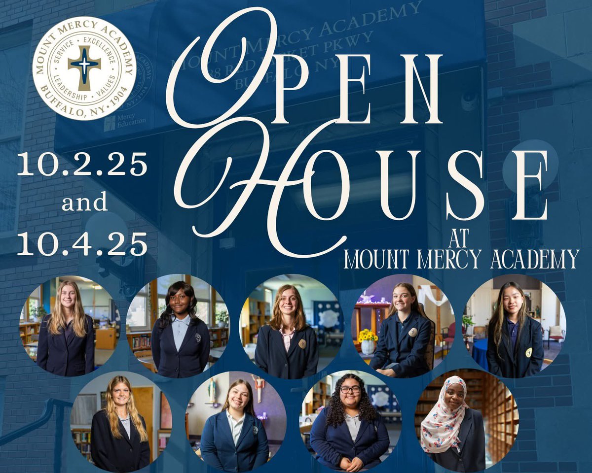 Don’t miss Mercy’s Fall Open House!
📅 Thurs, Oct 2 | 6–8 PM
📅 Sat, Oct 4 | 10 AM–12 PM

✨ Experience the Mercy Magic. Explore our programs, meet our community &amp; see what makes Mercy so special!

🔗 Register here: mountmercy.wufoo.com/forms/a

#MercyDifference #OpenHouse