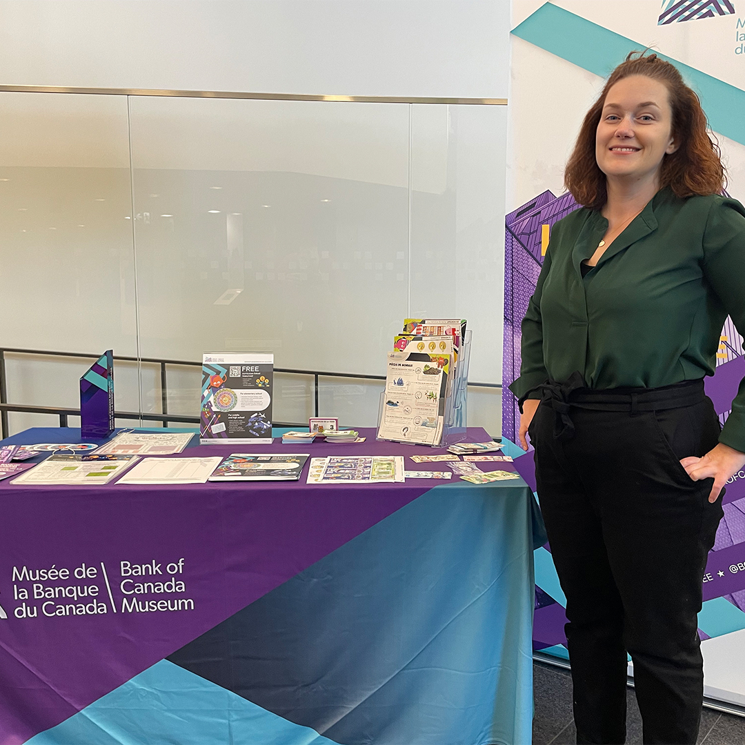 BoCMuseum's tweet image. 📍We are at the Association canadienne d’éducation de langue française conference today in Markham, Ontario. #ACELF
👋Pop by our booth for free resources on economics, financial literacy and history.📚
#TeachingTools #TeacherResources
@_ACELF