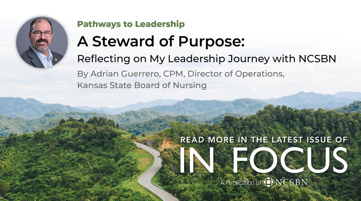 "Serving on the NCSBN Board of Directors, and ultimately as board treasurer, was more than an honor — it was a transformative journey rooted in purpose, collaboration and the unyielding pursuit of public protection." ncsbn.org/public-files/I…