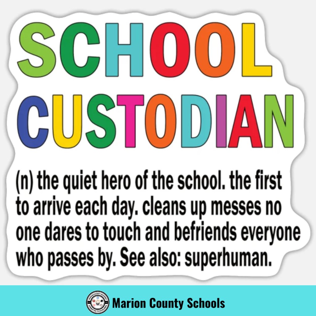 Happy National Custodial Workers Recognition Day to all of our hardworking School Custodians! We appreciate you all!