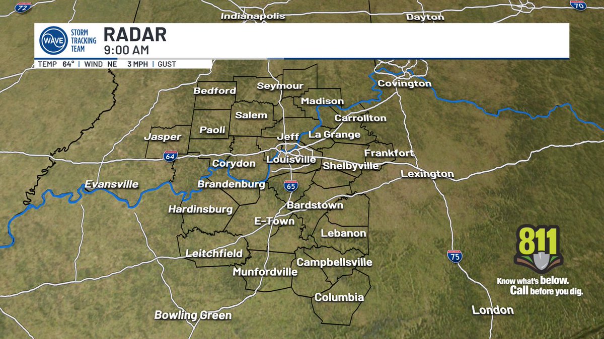 Here's the latest radar. Track storms and more with the #WAVEWeather app: onelink.to/7ysptn