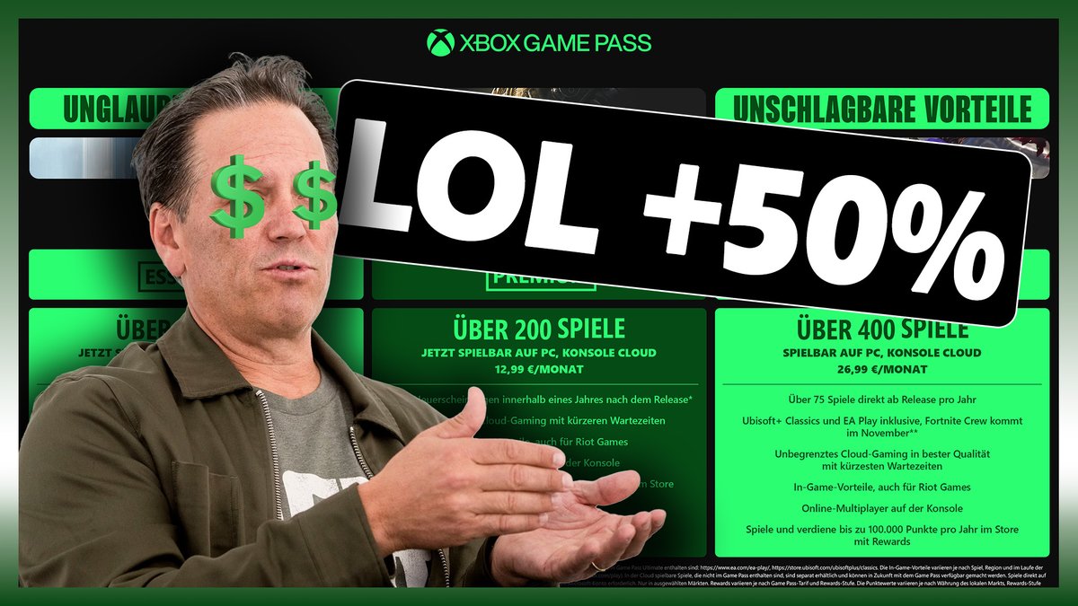 Puh, was hat #Xbox da schon wieder angestellt? Ich hab einige Gedanken zu den aktuellen #GamePass Änderungen und Preiserhöhungen, die ich einfach mal spontan in ein Video gepackt habe. Let's go!

Zum Video▶️youtube.com/watch?v=gYqHrT…
