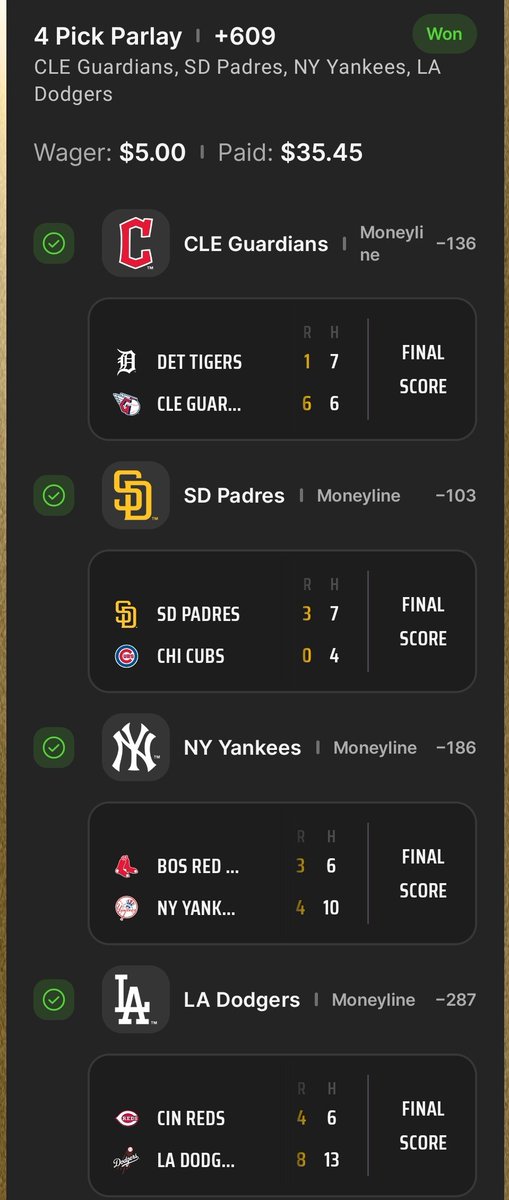 dpayares's tweet photo. @Bigbetsbrand123 MLB sweep.. https://t.co/9s46GpeDAo