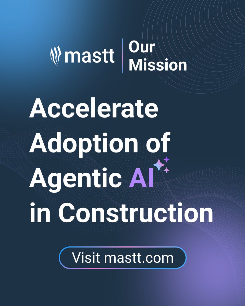 MasttGlobal's tweet image. Spreadsheets are fading in construction. ⚡ Manual reporting slows decisions; ‘Good enough’ isn’t enough. Mastt&apos;s AI-first platform is redefining project delivery. Adapt now and lead the next era! 🚀 Join us: ow.ly/vbMh50X5oEU
 #AIFirst #ProjectDelivery