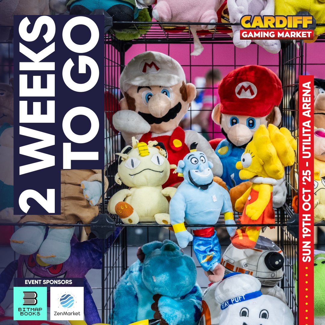 ReplayEvents's tweet image. Just 2 weeks to go until Cardiff Gaming Market! Get ready for a day packed with retro games, consoles, merch, TCG, and more – don’t miss out ⏳🎮👾

🎟 eventbrite.co.uk/e/1098163068299

Event Sponsors
@Bitmap_Books 📚 linktr.ee/bitmapbooks
@zenmarket_en 🗾 go.zenmarket.jp/replayevents…