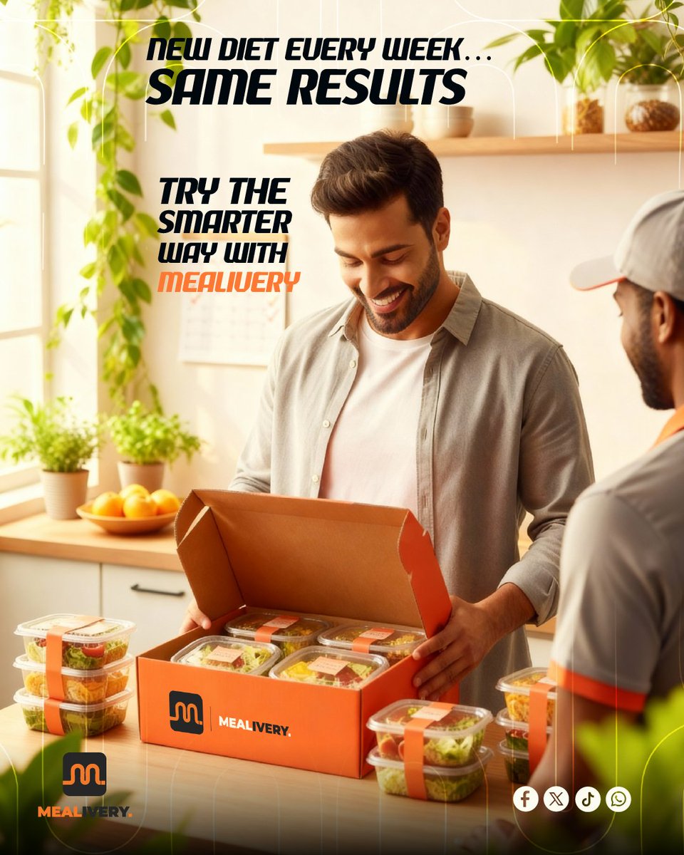 mealivery_sa's tweet photo. Mealivery gives you the smarter way to stay consistent and achieve lasting results. 💚
Try it today!

مع ميليفري تلاقي الطريقة الأذكى لأسلوب حياة صحي ثابت ونتايج تدوم. 

📲 جرّب اليوم 
#mealivery #healthyeats #healthystylelife  #lifestylechange  #fastdelivery https://t.co/HghZzJJQnF