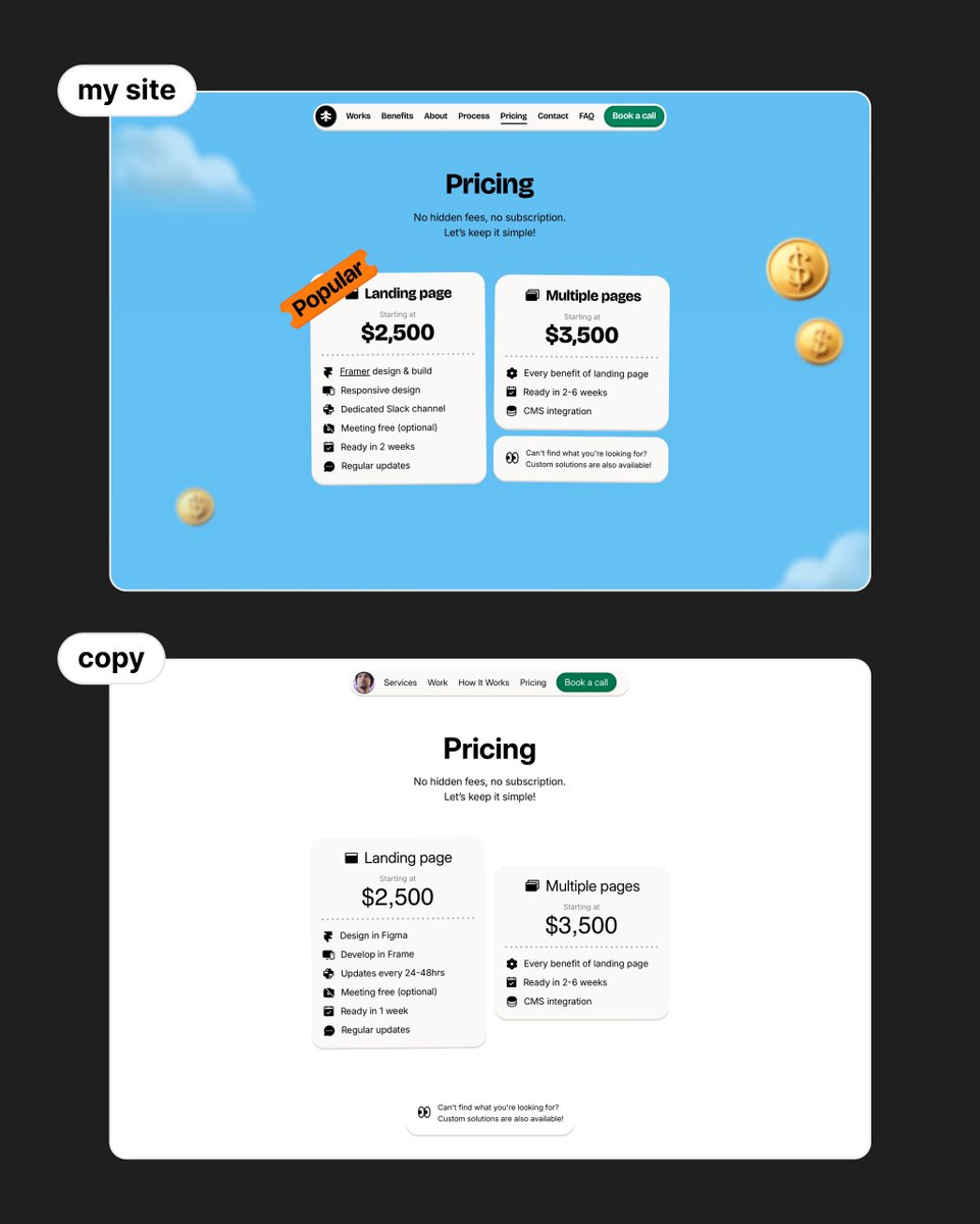 who did it better?
yes, they even copied my pricing