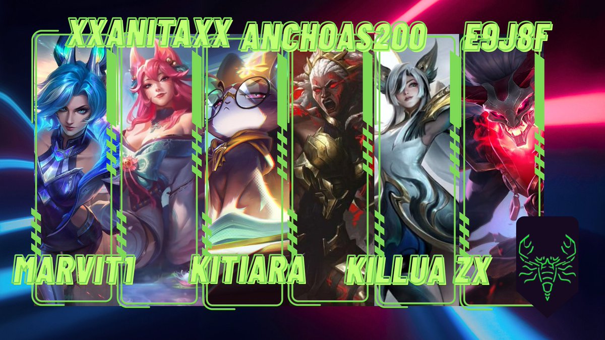 🌠 SCORPIUS 🦂
Espero que el resto de equipos tengan cuidado en todo momento, solo un error puede ser fatal ante su picotazo💚