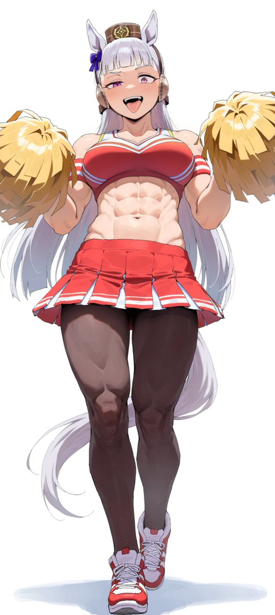 circle_ueponzu's tweet photo. Golshi in a cheer costume🐎📣✨ https://t.co/DXlNR8AdJa
