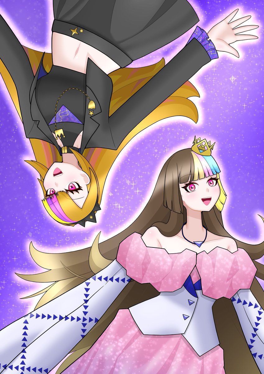 4月の超ボーマス59にて頒布された、SoundUDキャラアンソロジー『WE♡UD2025』に掲載させていただいた、ギャラ子BLACK＆WHITEのイラストです。解禁日過ぎたので公開。
#ギャラ子