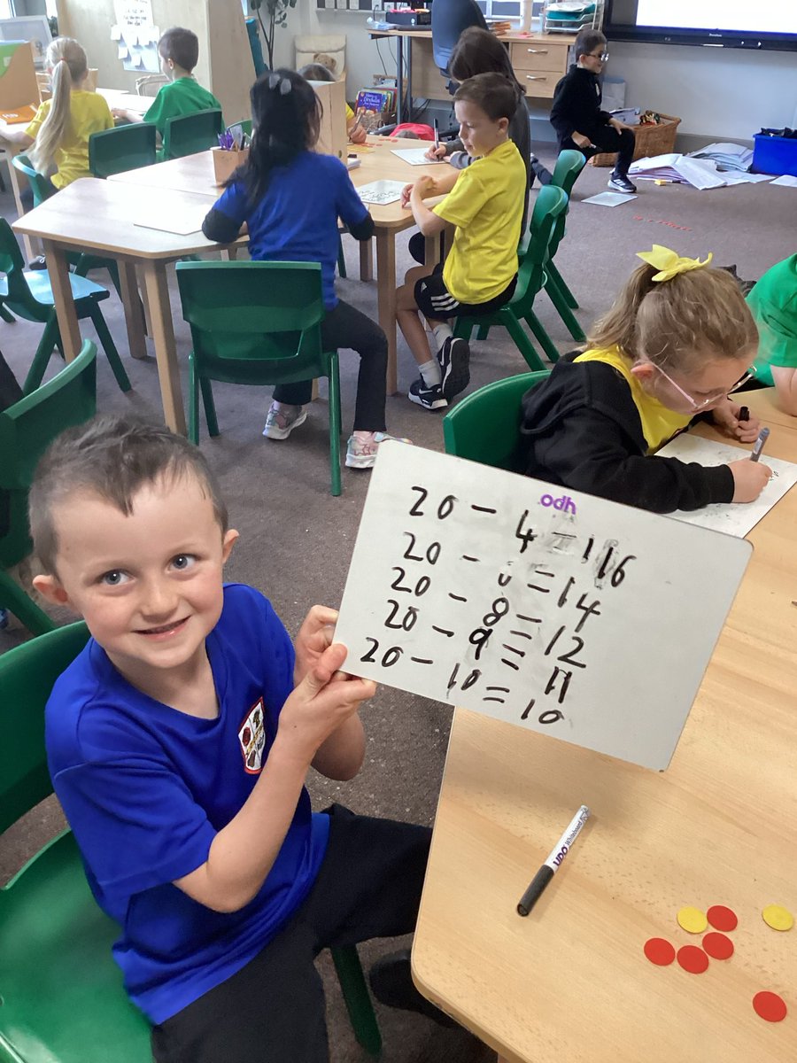 MapleTree_GSP's tweet image. We were doing some tricky maths today! We were looking at number bonds to 20 and lots of related facts! #greatsankeymaths