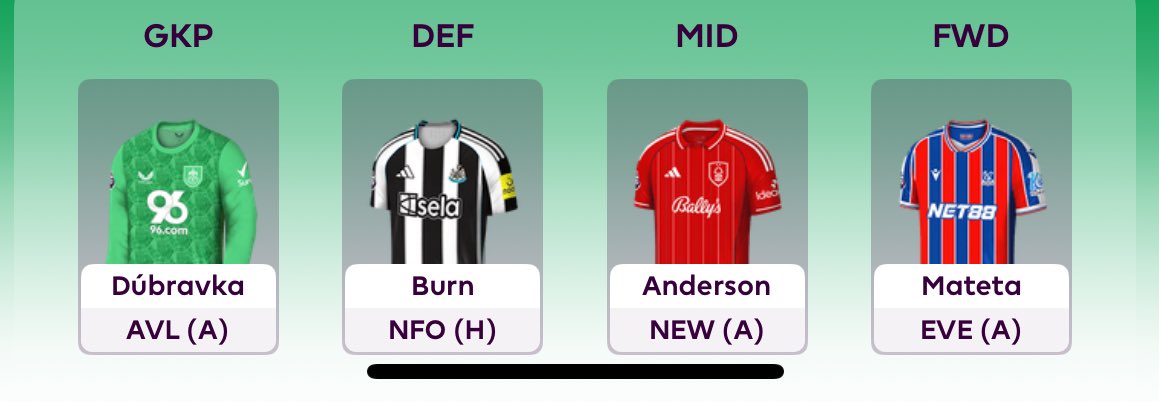 JackBul10906294's tweet photo. @LetsTalk_FPL Do we think bench boost could be worth it this week? https://t.co/cRobTH4Znj