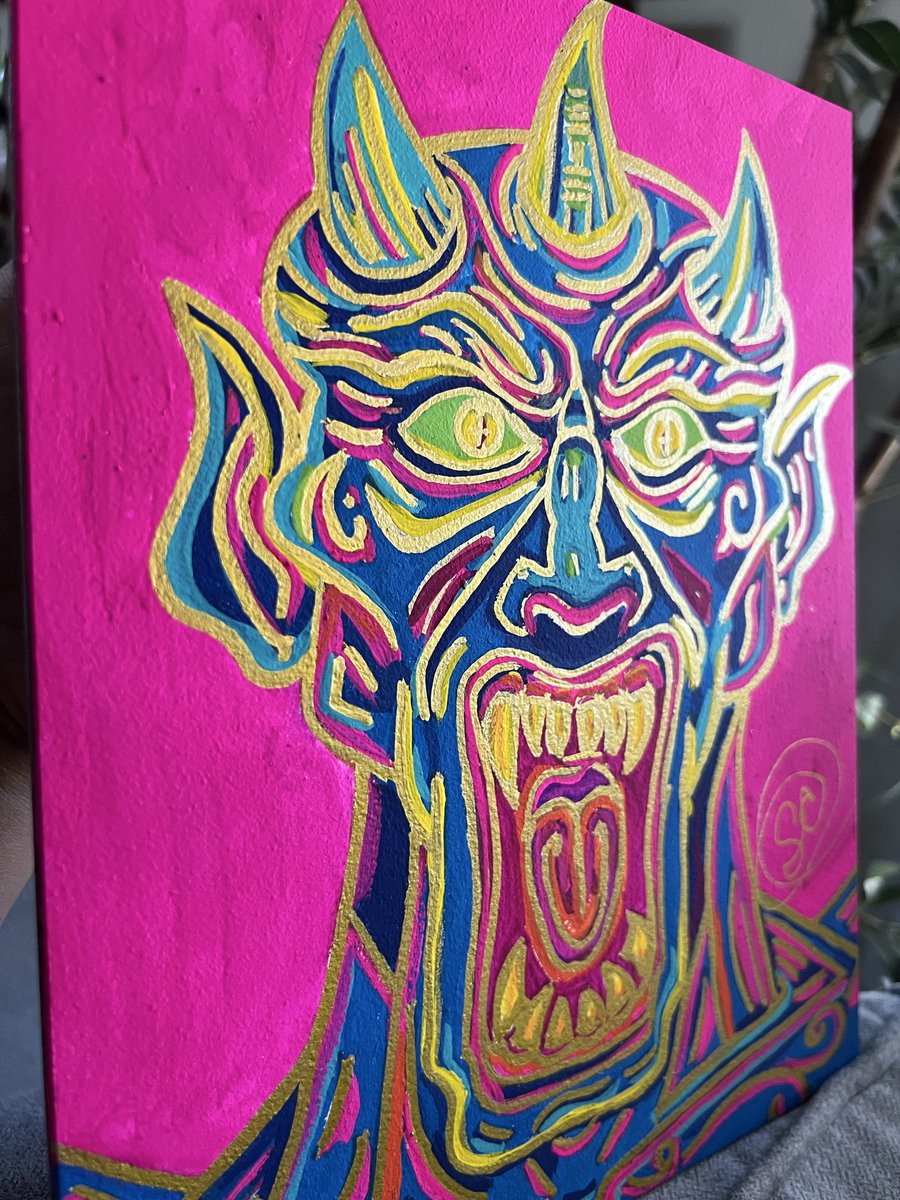 Shelli_Bell's tweet photo. Original painting: https://t.co/H9upXoJNaY