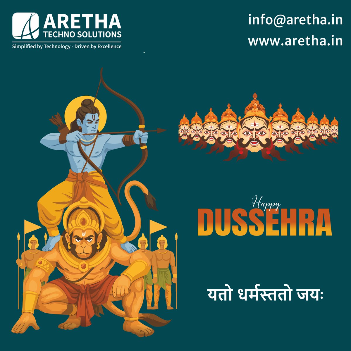 arethatechs's tweet photo. 🏹 Happy Dasara &amp; Vijayadashami! ✨

May the spirit of victory inspire innovation, progress, and sustainable growth in every endeavor. 🌟

#HappyDasara #Vijayadashami #Innovation #FestivalOfVictory #TechInnovation #NewBeginnings #ArethaTeam https://t.co/ZvpnldtBot