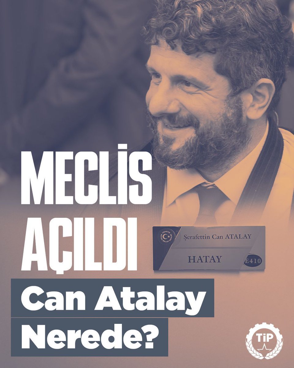 TBMM'nin yeni yasama yılı açılışını Silivri Cezaevi'nde karşılayan Seçilmiş Hatay Milletvekilimiz Can Atalay'ın depremzede halkımıza karşı görevini yapması Saray Rejimi tarafından engellenmektedir.

Ortada hiçbir hukuki tartışma kalmamış, Anayasa Mahkemesi üç defa hak ihlalini