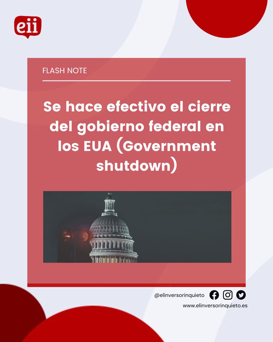 ‼️𝗙𝗟𝗔𝗦𝗛 𝗡𝗢𝗧𝗘‼️ <a href="/AlexfusteAlex/">Alex Fuste</a> · <a href="/AndbankES/">Andbank España</a> 

🆕  𝗦𝗲 𝗵𝗮𝗰𝗲 𝗲𝗳𝗲𝗰𝘁𝗶𝘃𝗼 𝗲𝗹 𝗰𝗶𝗲𝗿𝗿𝗲 𝗱𝗲𝗹 𝗴𝗼𝗯𝗶𝗲𝗿𝗻𝗼 𝗳𝗲𝗱𝗲𝗿𝗮𝗹 𝗲𝗻 𝗹𝗼𝘀 𝗘𝗨𝗔 (𝗚𝗼𝘃𝗲𝗿𝗻𝗺𝗲𝗻𝘁 𝘀𝗵𝘂𝘁𝗱𝗼𝘄𝗻).

* 𝑉𝑒𝑟 𝒄𝒐𝒎𝒑𝒍𝒆𝒕𝒐 𝑒𝑛: elinversorinquieto.es/Noticia.aspx?i…