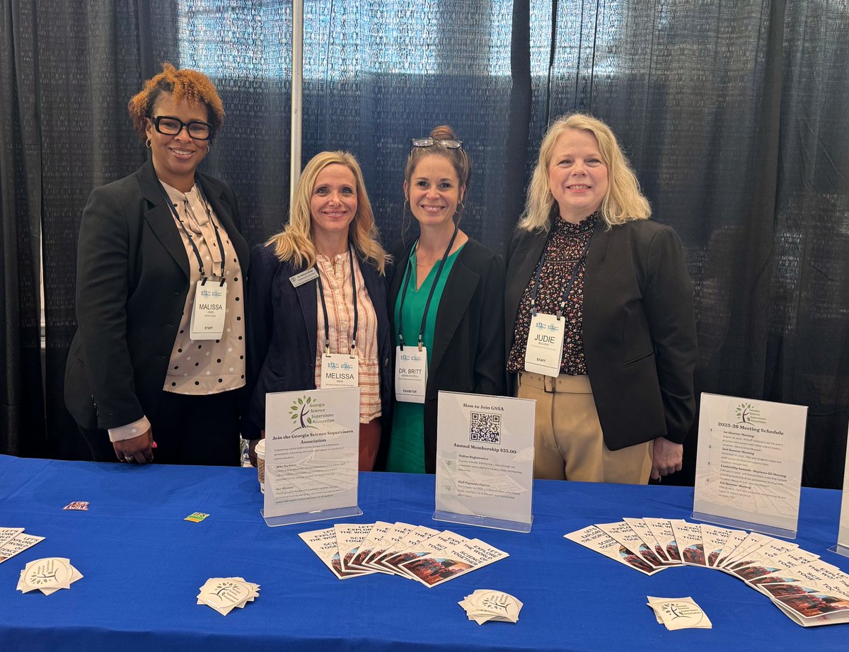Georgia Science Supervisors at GADOE STEM/STEAM - come see us! 🧪💚🧪
<a href="/FCSchoolsGA/">Forsyth County Schools</a> <a href="/GaDOEScience/">GaDOEScience</a> <a href="/georgiadeptofed/">Georgia Department of Education</a> <a href="/STEMGeorgia/">STEM/ STEAM Georgia</a> <a href="/STEMgal1/">Judie Beccaro</a> 
#weDOscience #TheForsythWay