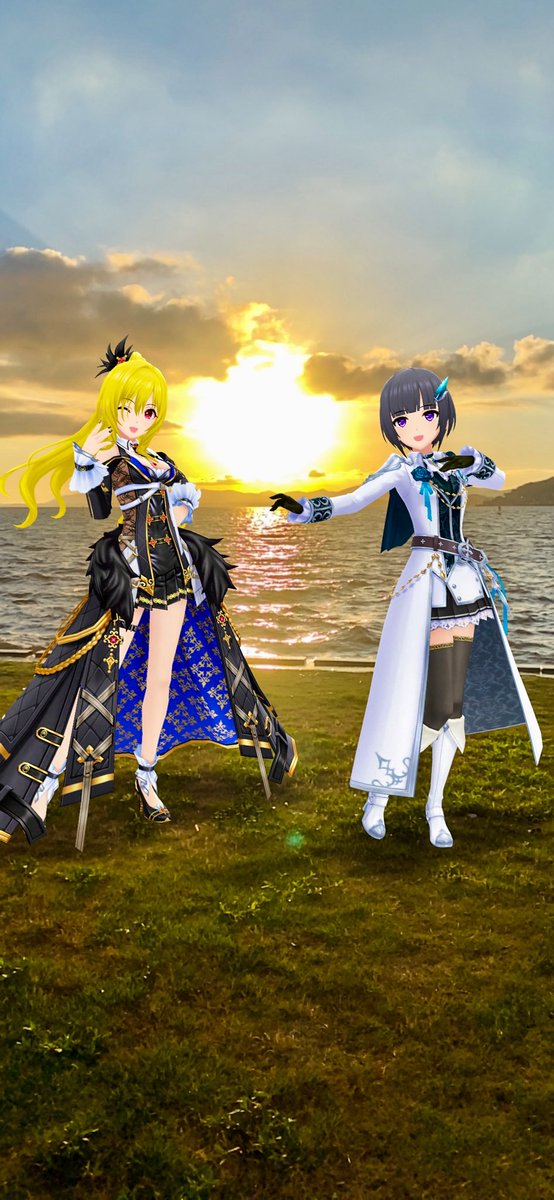 VelvetRoseと宍道湖の夕日

#velvet_roseに魅了される10時10分
#デレステAR
#黒埼ちとせ
#白雪千夜