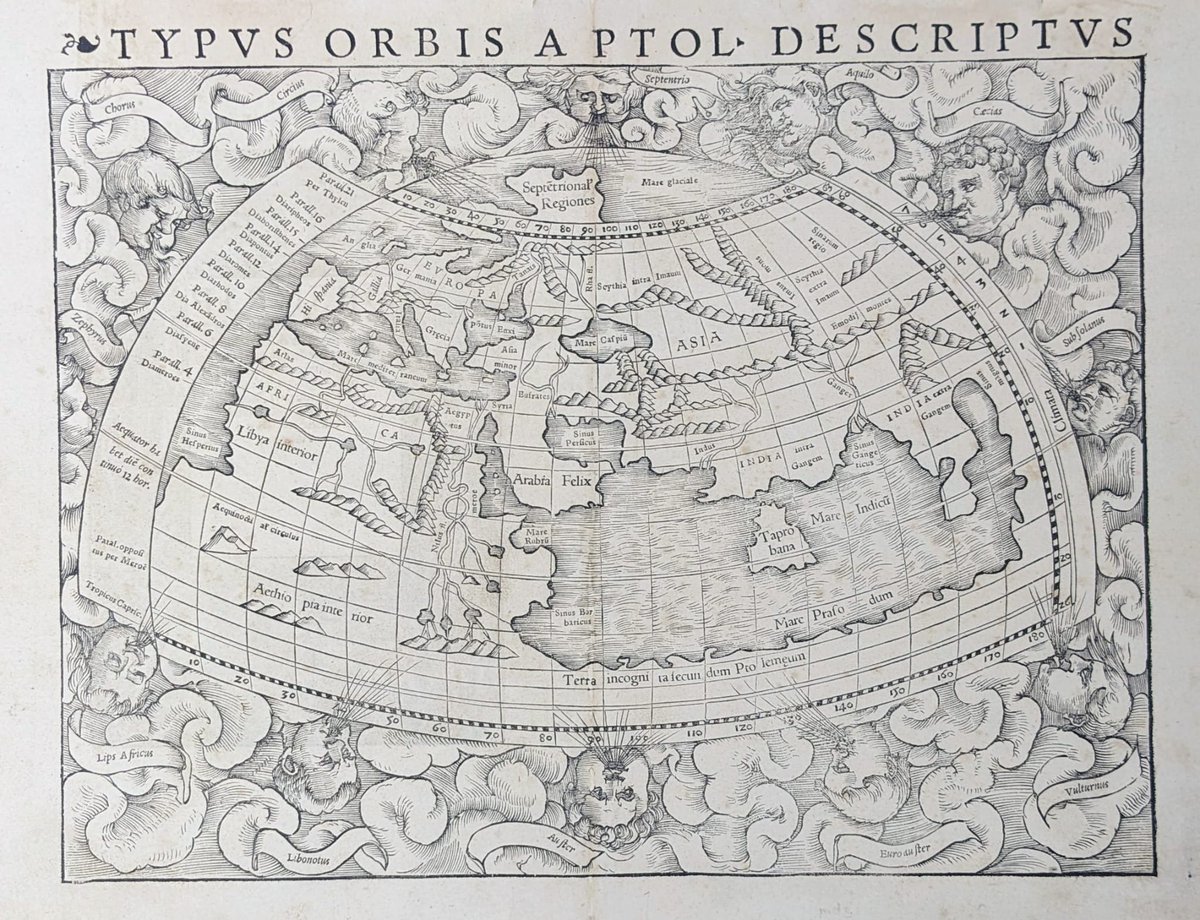 RogersJonesCo1's tweet image. 🚚 DELIVERED FOR AUCTION THIS WEEK 🚚

Sebastian Munster, woodblock printed World Map derived from Claudius Ptolemy map of the classical world, c. 1540-52.

ESTIMATE: £300-500
AUCTION: Cardiff Monthly
DATE: October 14th

#sebastianmunster #woodblock #worldmap #map