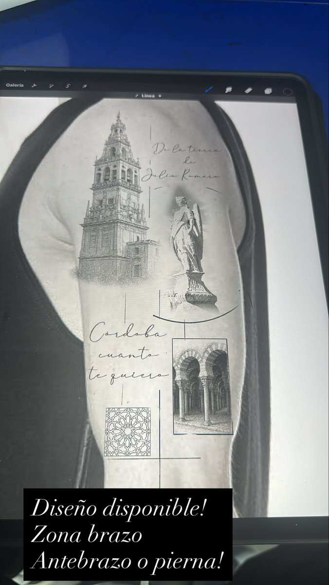 Hoy he realizado un diseño que me encantaría tatuar!
Me ayudas a compartirlo?
El orgullo de Córdoba en tu brazo