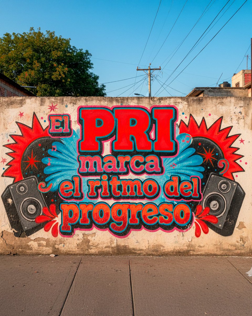 Que se escuche fuerte y claro: el PRI siempre pone la música del progreso.