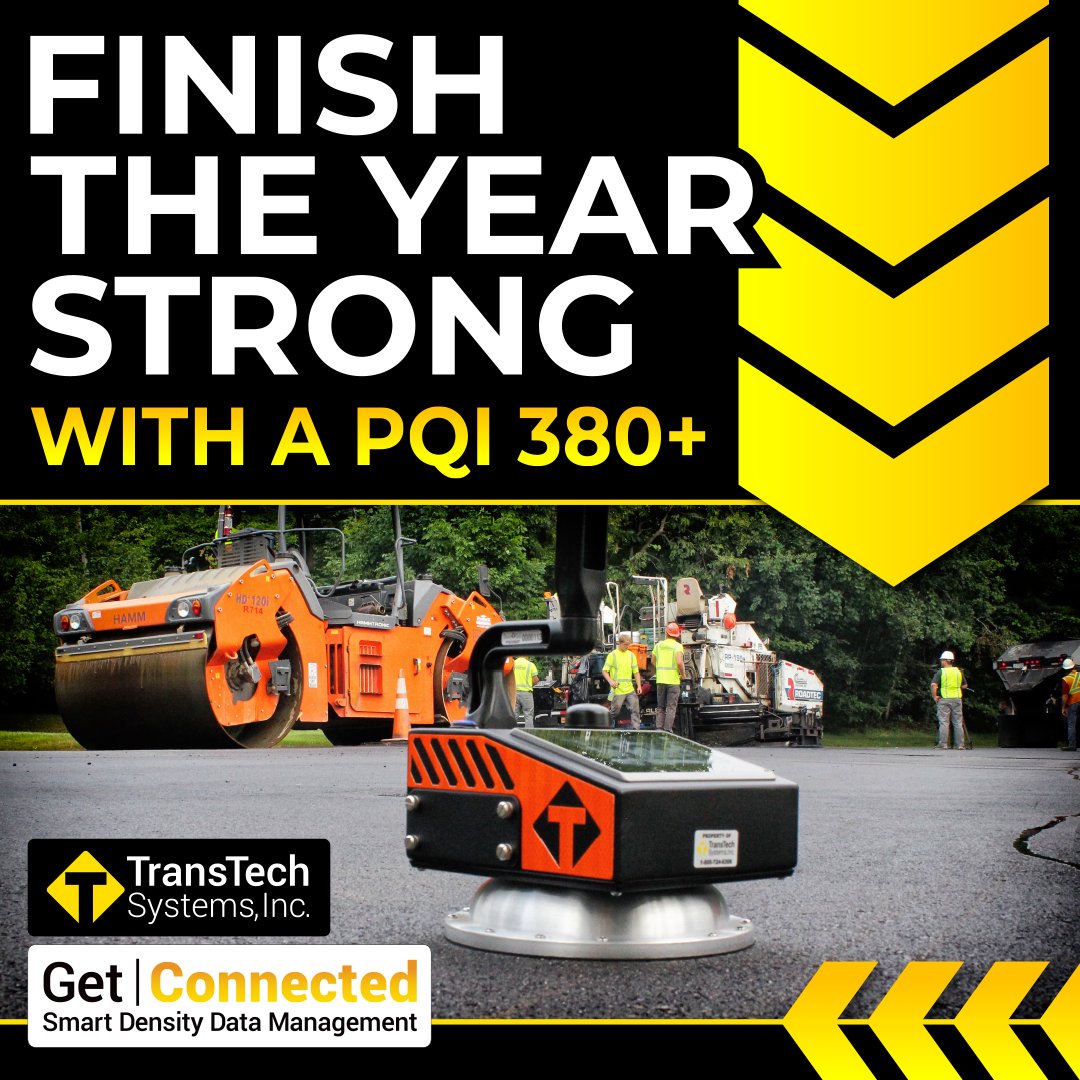 TransTechSystem's tweet image. Finish your end-of-year #AsphaltPaving projects smoothly with our #PQI380Plus #NonNuclear electric #AsphaltDensity gauge! Featuring real-time data uploading to #TransTechConnect!

pqi380plus.com ⚡ transtechconnect.com
#TransTechSystems #QCForEveryone #BuiltWithPQI