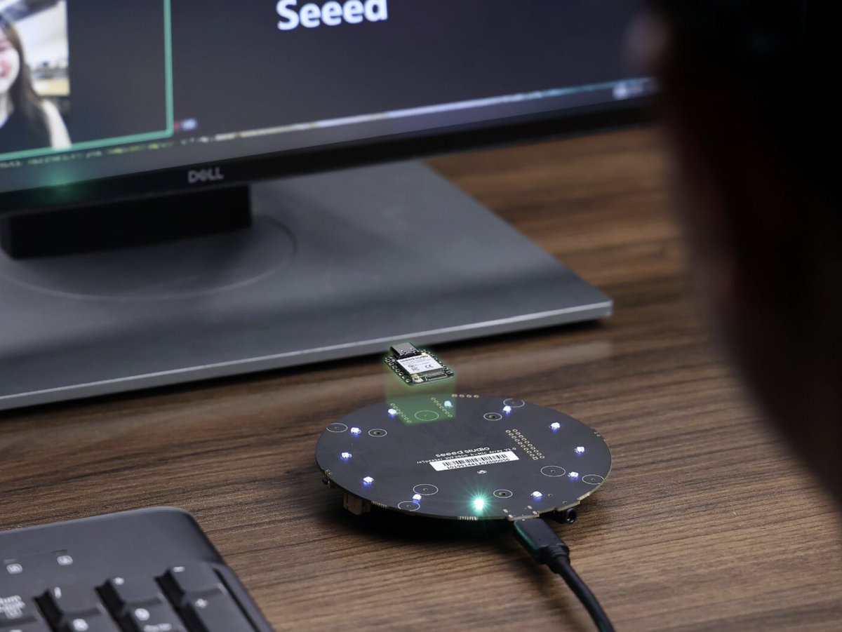 Antratek's tweet image. De kracht van geluid in een compact design. De ReSpeaker XVF3800 USB 4-Mic Array tilt je audio naar een professioneel niveau. Combineer hem met de XIAO ESP32S3 en je krijgt een supersterk duo dat barst van de mogelijkheden. bit.ly/4pSbJRi 

#SmartAudio #VoiceRecognition