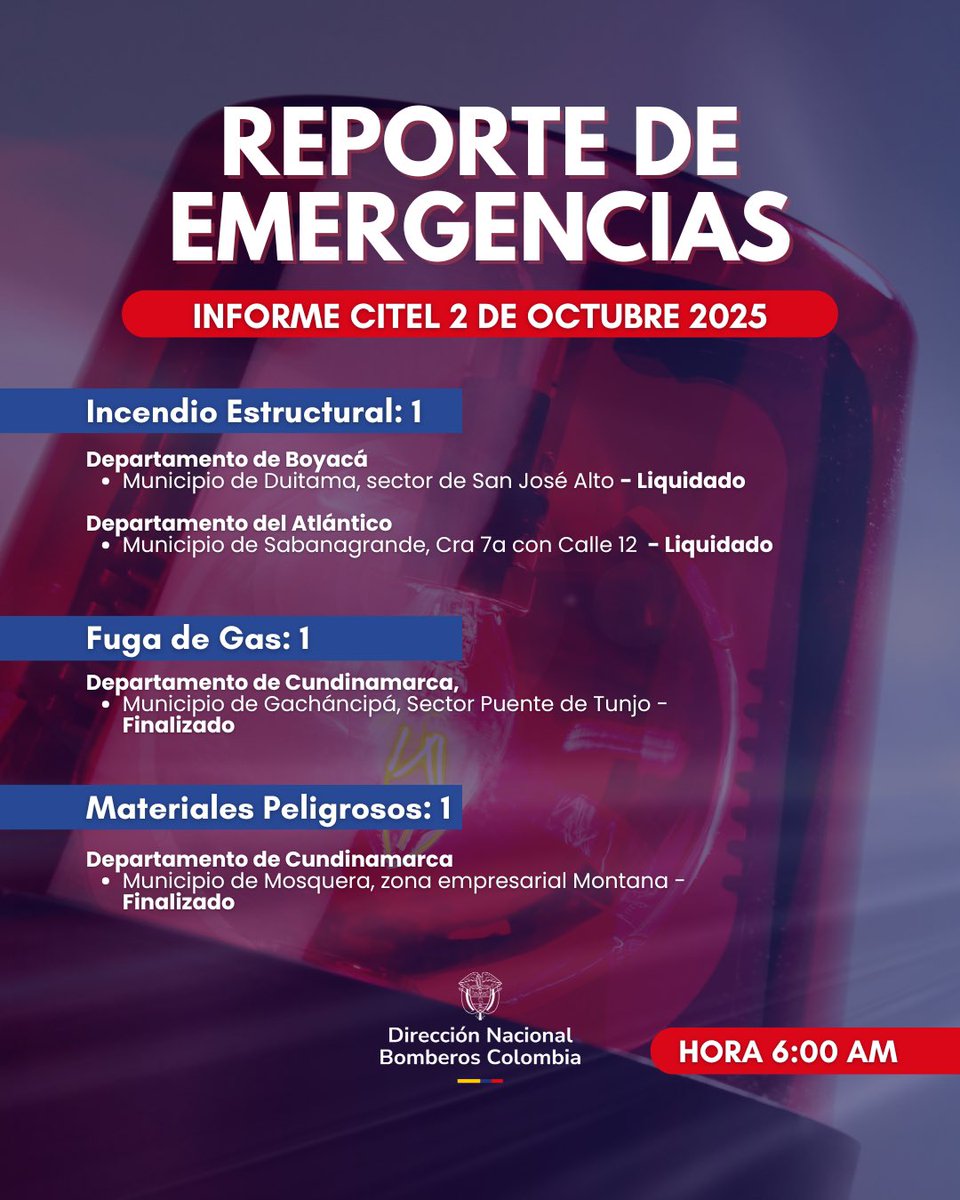 CITEL - Reporta Bomberos tweet media