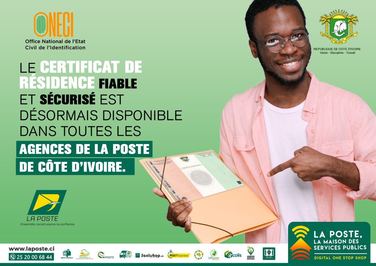 La Poste de Côte d'Ivoire (@posteciv) on Twitter photo 
