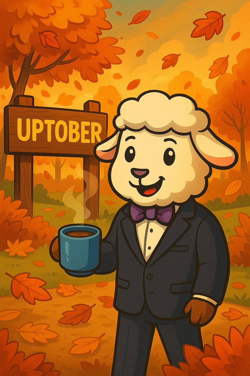Good morning, Lambow fam ☀️🐑
It’s officially #Uptober — the charts are flirting, the memes are flying, and the vibes are cautiously bullish. 📈😎

Whether we’re up, down, or sideways…
Lambow stays suited, booted, and ready for liftoff.

Let’s have some fun this month 🐑🚀
#LMBW