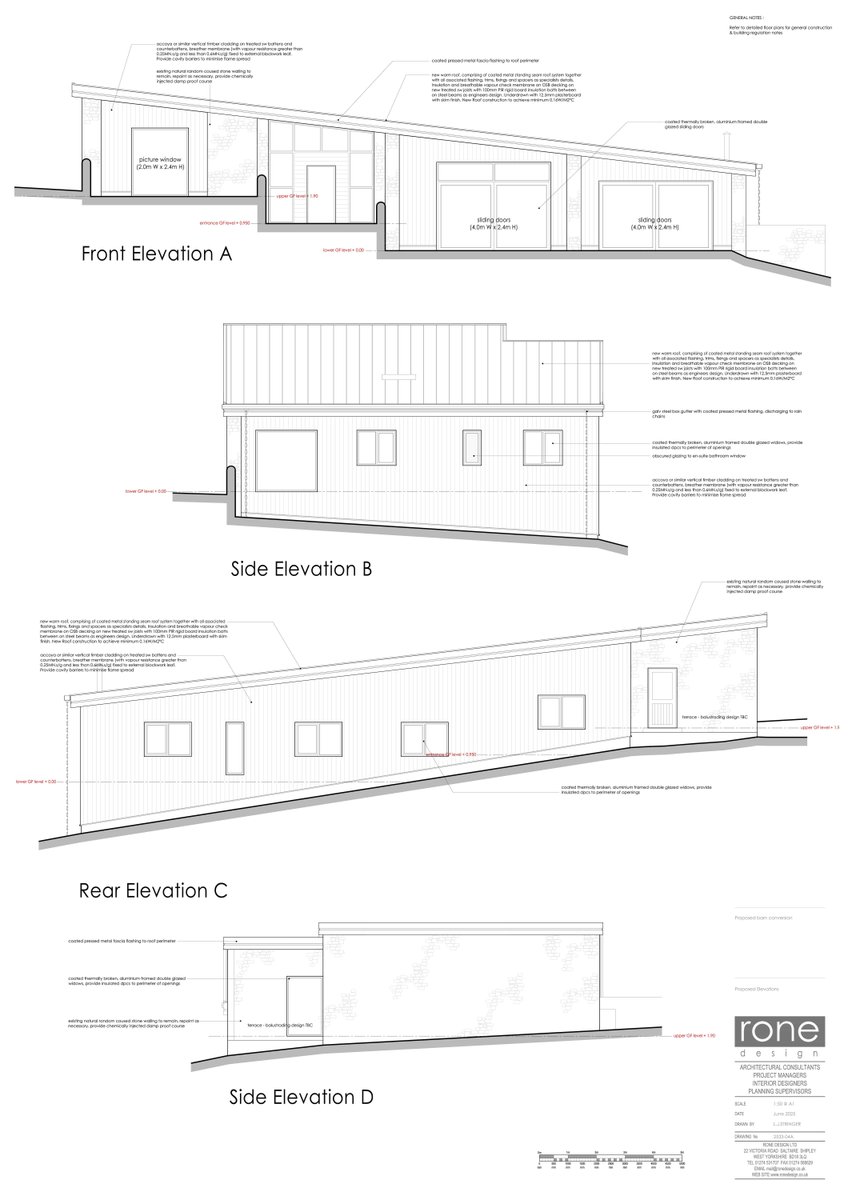 RoneDesign's tweet image. 🌿 New barn conversion near Ilkley! 
Blending traditional features with modern, sustainable design: air source heat pumps, fossil fuel free, rainwater harvesting &amp;amp; grey water recycling. Exciting transformation underway! 
#BarnConversion #SustainableDesign