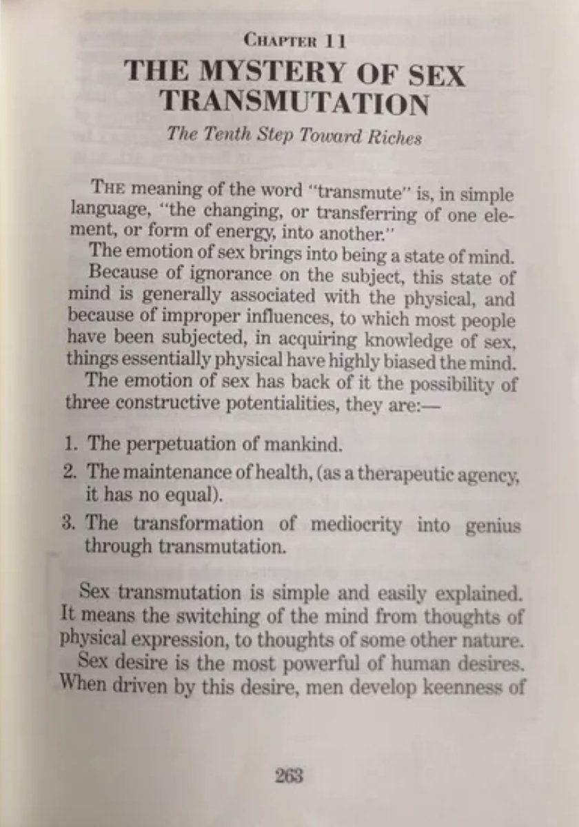 Napoleon Hill devoted an entire chapter of Think and Grow Rich to sexual transmutation.

When you stop wasting life force, everything becomes possible.

The energy that creates life can create anything if you direct it instead of draining it.