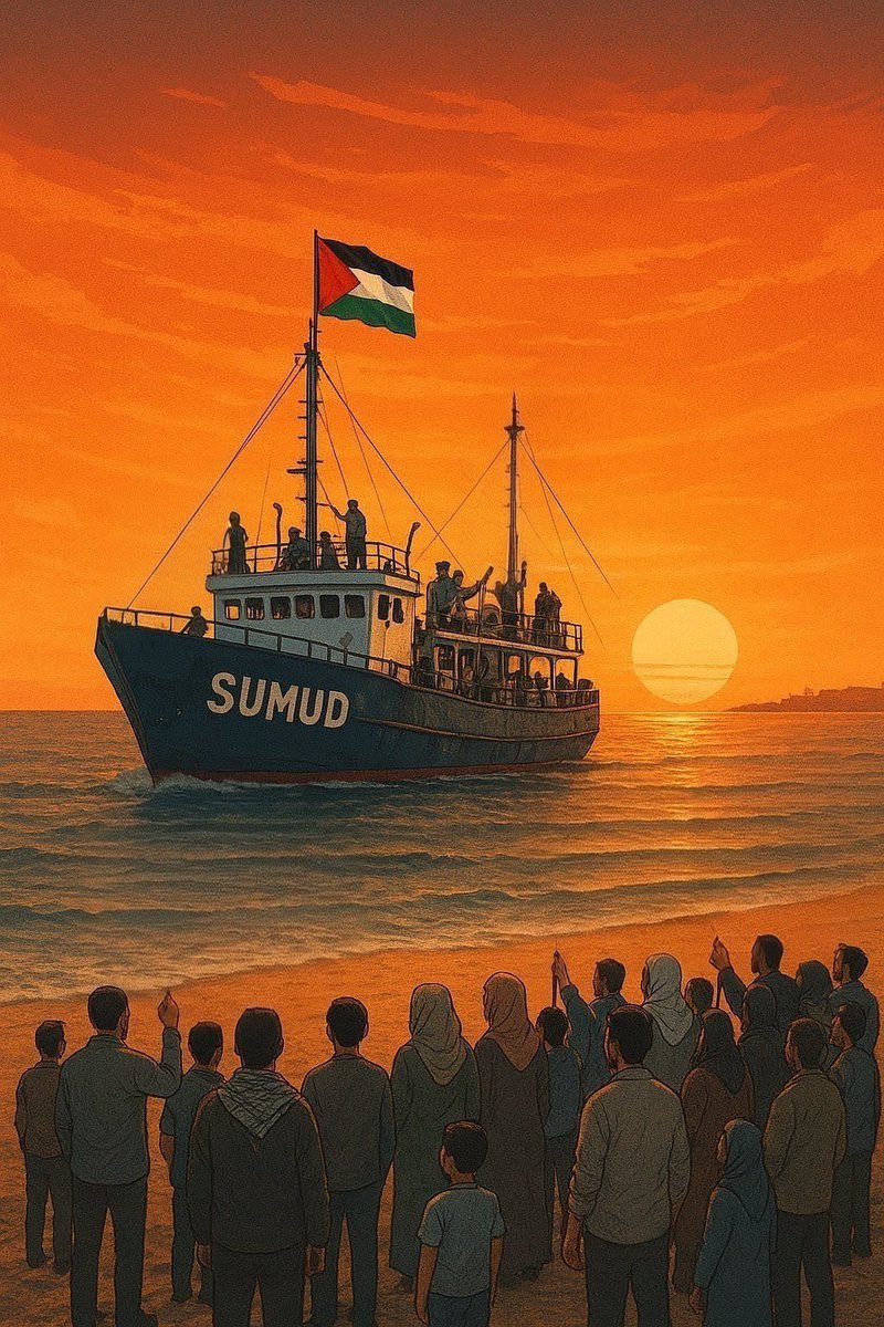 Tüm dünyadaki “iyi insanların” duaları ve kalbi günlerdir sizinle. Gözümüz kulağımız Sumud filosunda. 
Bu zulüm artık son bulsun! 
#SumudFlotilla #freepalesti̇ne #gaza 
🇹🇷🇵🇸