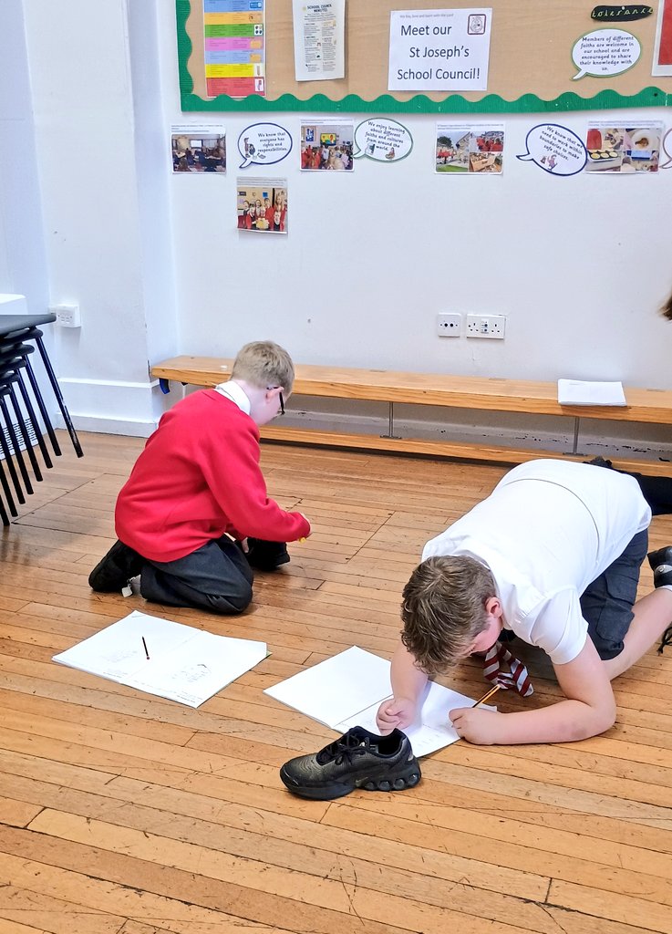 StJosephsTad's tweet image. St Therese tested friction! They used Newton meters to drag their shoes across different surfaces to see which had the greatest resistance.
