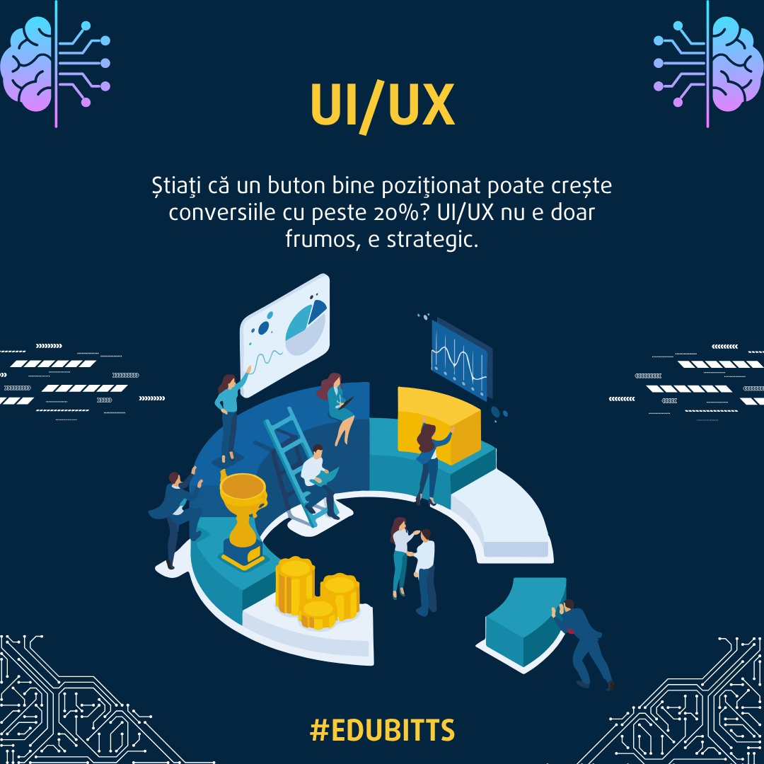 BittnetTraining's tweet image. 🎨 Descoperă lumea UI/UX!

Experiența utilizatorului și designul interfeței sunt cheia succesului produselor digitale. 

🚀 Transformă-ți creativitatea în competențe de impact!

bittnet.ro/cursuri/bittle…

#UIUX #UserExperience #UserInterface #DesignThinking