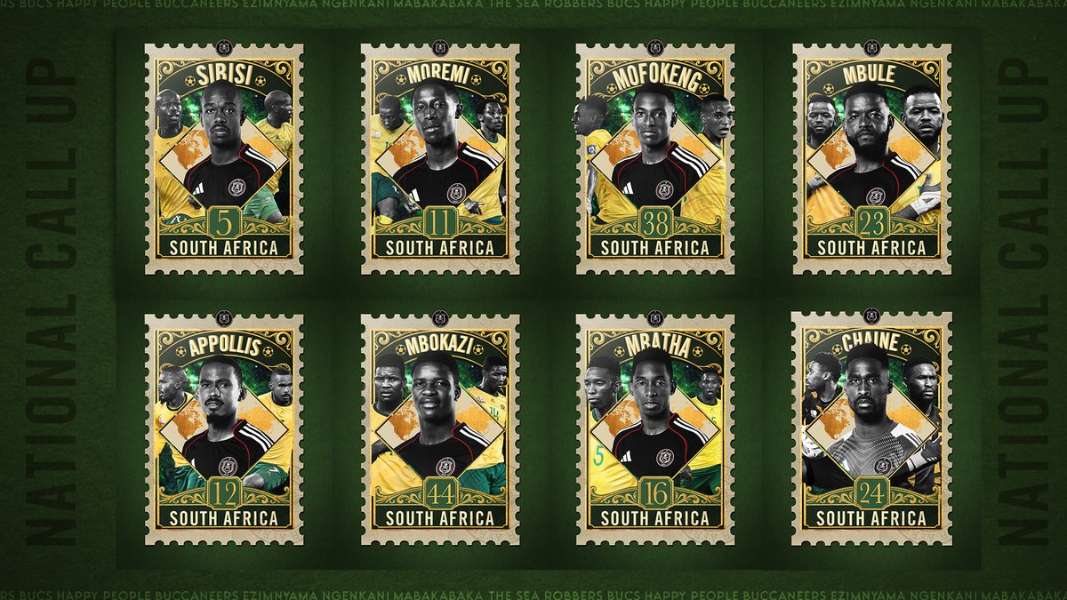 Eight Buccaneers Named for World Cup Qualifiers

Full Details: orlandopiratesfc.com/news/eight-buc…

⚫⚪🔴⭐
#OrlandoPirates
#OnceAlways