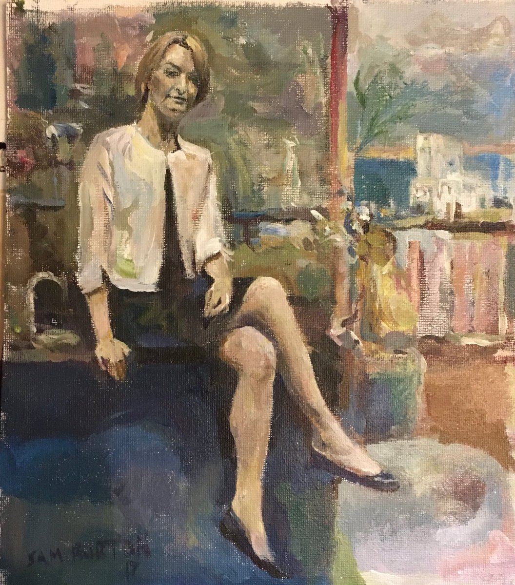 Tonyvhsbubble's tweet photo. Original painting of BBC presenter Laura Kuenssberg now available in my Etsy shop 👉 https://t.co/FbWaw4ubdN https://t.co/0oYdlqKWpL
