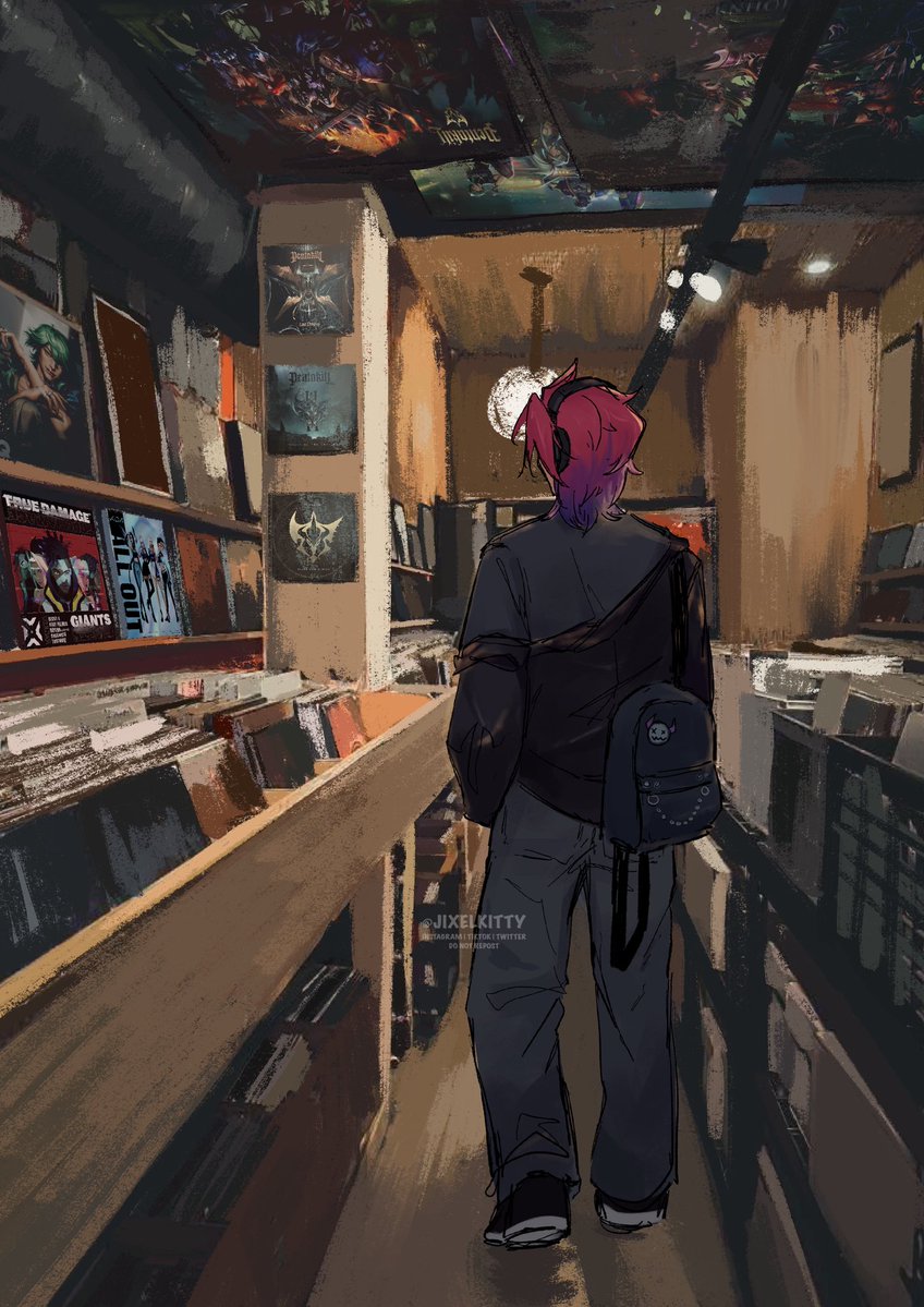 kayntober day 2 - record store stroll
#kayntober2025 #heartsteel #kayn