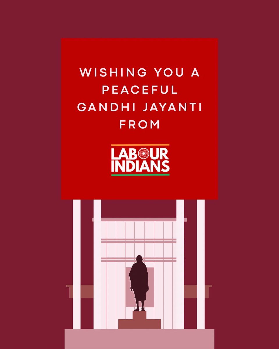 Wishing everyone a peaceful #GandhiJayanti ✨

— From all of us at Labour Indians 🇮🇳🌹

#LabourIndians