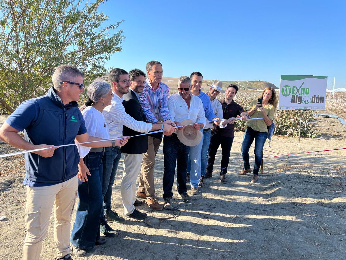 IfapaJunta's tweet image. El #IFAPA participa en Lebrija (Sevilla) en #Expoalgodón, el encuentro sectorial en torno al cultivo del #algodón🌱

La actividad ha contado con una estación de la #RAEA, donde los técnicos del IFAPA han dado a conocer diferentes ensayos🚜

🌐Conoce más: lajunta.es/5ygql