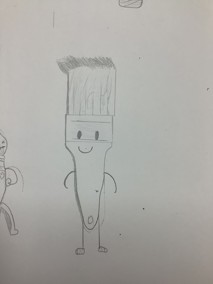 MillbrookWigan_'s tweet image. Can you turn a paint brush into a character, Y4? #mbart #creativeexpression